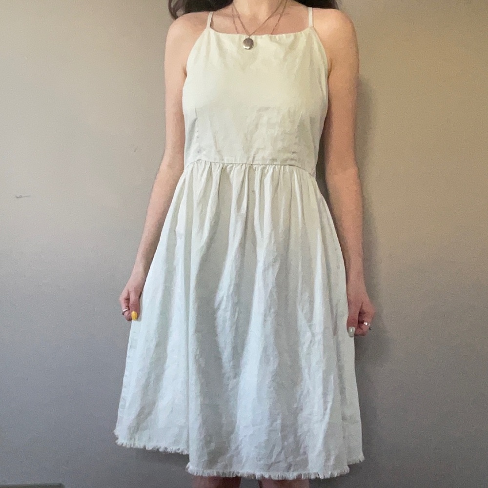 Old Navy light blue babydoll spaghetti strap dress